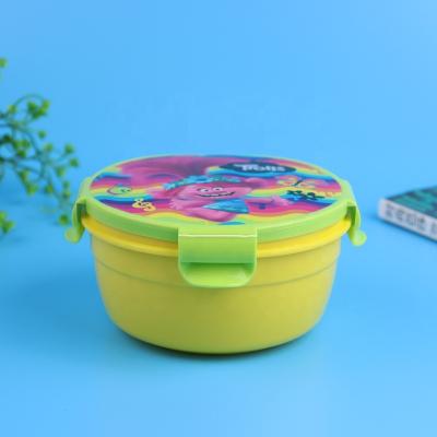 China Hot Sale Plastic Bento Lunch Box Cute Kids Freshness Keeping Eco-Friendly Lunch Box For Kids for sale