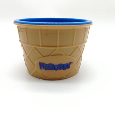 China Sustainable Wholesale Ice Cream Dessert Sundae Cups Plastic Reusable Ice Cream Cups For Kids for sale