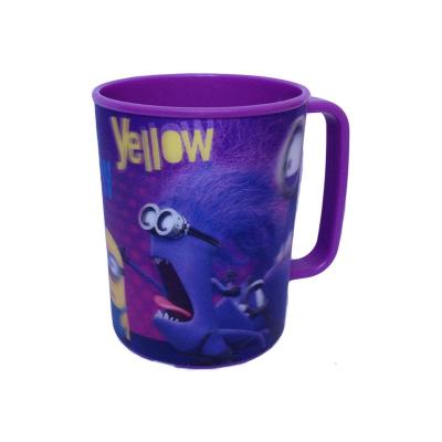 China Fashion Kids Food Safe Classic Lenticular Promotional Plastic 3D Coffee Mug With Handle for sale