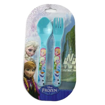 China Sustainable reusable plastic spoon and fork cutlery set for sale