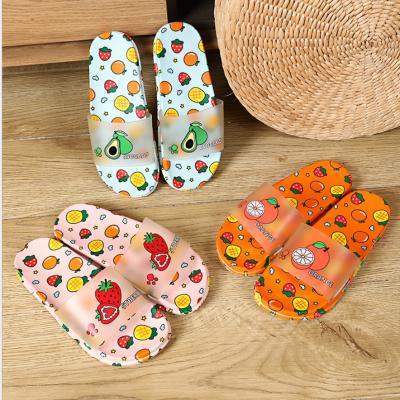 China Wholesale Custom Logo Slide Sandal Women Lightweight PVC Fruit Slippers Couples Slide Slippers For Women for sale