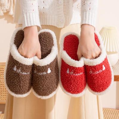 China Wholesale Breathable Bedroom Slippers Women Fluffy Slides Fashion Women Slippers Simple Flat Slippers For Women And Ladies for sale