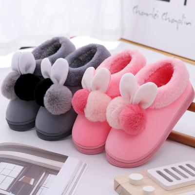 China New Fashion Environmental Friendly Wholesale Unisex Fluffy Plush Indoor Shoes Hot Thicken Soles Couples Slipper Shoes for sale