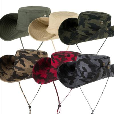 China Wholesale Eco-Friendly Summer Army Bucket Outdoor Hike Fishing Boonie Brim Sun Safari Hat for sale