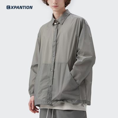 China High Quality EXP Men's Anti-pilling Sun Protection Shirt Long Sleeve Fishing Running Increasing Clothing for sale