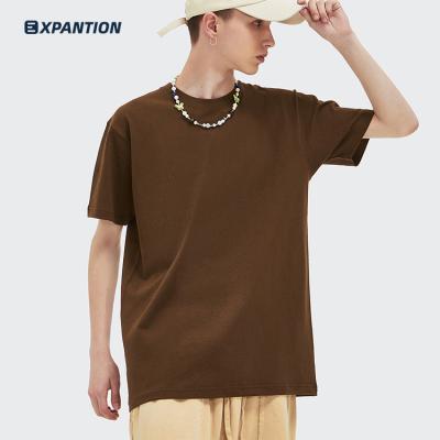 China Fashion Summer EXP Anti-pilling Empty T-shirt 245gsm High Quality Casual Loose Round Neck 100% Cotton for sale