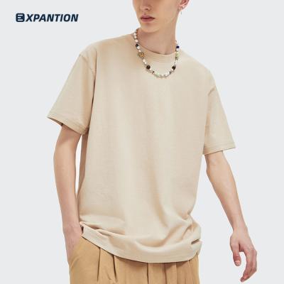 China Wholesale Crewneck 245gsm Sleeve EXP Anti-pilling Unisex 100% Cotton T-shirt Premium Short Plain Solid Color Wholesale for sale