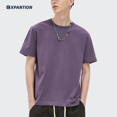 China Anti-pilling EXP Bulk Drop Shoulder 265gsm Cotton Solid Color Vintage Fashionable 100% Blank T-shirts for sale