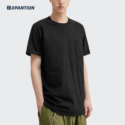 China Vintage Fashion Summer EXP Anti-pilling Simple Black Oversized T-shirt 210gsm Cotton Short Sleeve 100% Oversized T-Shirt for sale