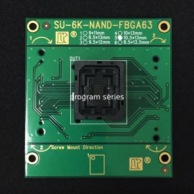 China Original LEAP Adaptor SU-6K-NAND-FBGA63 socket for SU-6000 IC programmer for sale