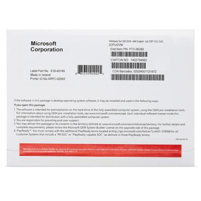 China Standard Soem-Paket Englisch-Microsoft Windows-Server-2016 mit Bit DVD 64 zu verkaufen