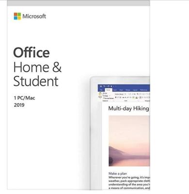 Chine Étudiant utile 2019, Mme bureau 2019 de maison de Microsoft Office pour le PC/Mac à vendre