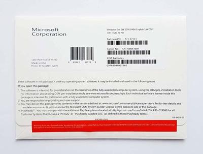 China 32 Bit/64 Bit-MS- Windowsserver-Standard Kerne 2016 COA 16 für 5 Benutzer zu verkaufen