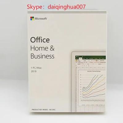 China Software Microsoft Office Home en Business 2019 Licentiesleutel Geactiveerde Online Retail Box Te koop