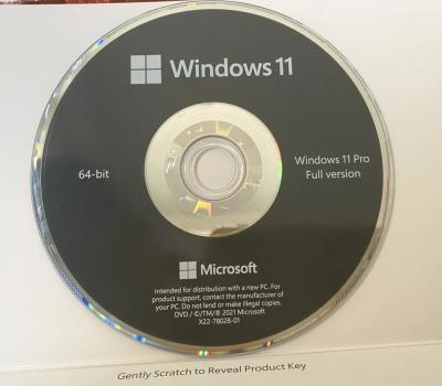 China HDR Microsoft Windows 11 OEM Software DVD Pack Key zu verkaufen