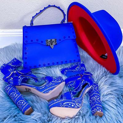 China Brand New Matching Sets Daily Handbags And Shoe Set For Bag Women Handbag With Low Price for sale