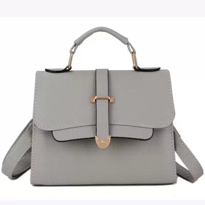 China Fashion new design border ladies shoulder solid PU leather handbags below bag handbags for women with low price for sale