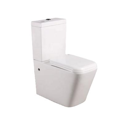 China European Ceramic Two-Piece Toilet Sanitary Ware WC Double-Flow Style Ceramic Toilets for sale