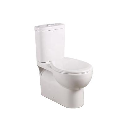 China Western Style White Ceramic Wholesale Electric Bathroom WC Style Double-flow Design Waterless Washdown Seats Watermark Toilet Bowl for sale