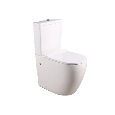 China New Production Double-Flow Washdown Ceramic Toilet Bowl Manufacturers Two Piece WC Toilet for sale