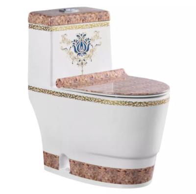 China Ceramic Floor Type WC Siphonic Split Double-Flow Toilet Morden Two-Piece Toilet Drainage Toilet for sale