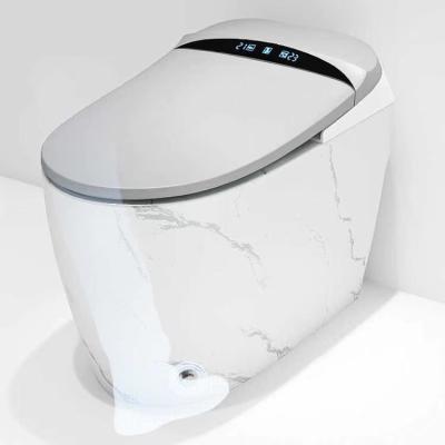 China Home Decoration Automatic Operation Siphonic One Piece Bathroom Smart Wc Toilet for sale