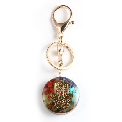 China Daily Meeting/Party/Friend/Outdoor/Sport/Ethnic Ring Energy Orgonite Hand Charm Wholesale Metal Key Purse Pendant Chakra Working Main Chain for sale