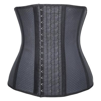 China Ecowalson Steel Boned Cincher Corset Body Shaper Breathable Slimming 9 Latex Waist Trainer Antibacterial for sale