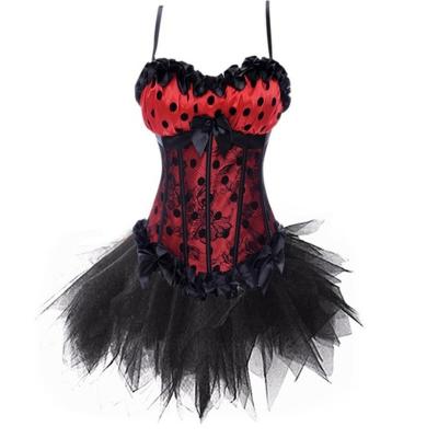 China Antibacterial fictorian corsets and bustiers parody corset and skirt tutu set ecoparty for sale