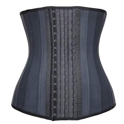 China Antibacterial Women's Underbust 25 Bone Latex Sports Belt Waist Trainer Corsets Hourglass Body Shaper Steel Trainer for sale