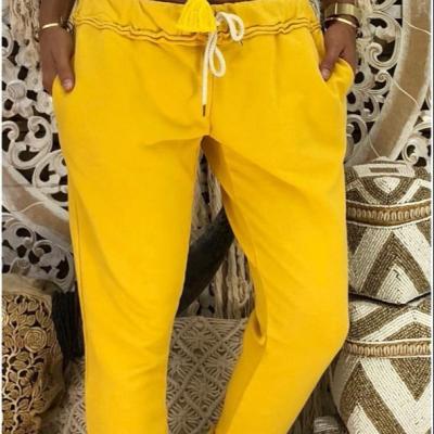 China 2019 New Design Summer Viable Ecowalson Elastic Waistband Sweatpants Women Pants Plus Size XXXXXL for sale