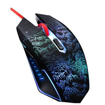 China Finger Fashion T9 High Precision Ergonomic Professional Electric Gaming Mouse Wired Mouse for sale