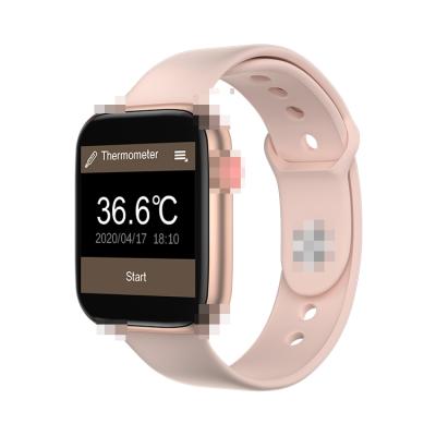 China 2021 Touch Screen Blood Pressure Watch Smartwatch Ip67 ft50 Full Temperature Touch Band Pedometer Smart Watch for sale