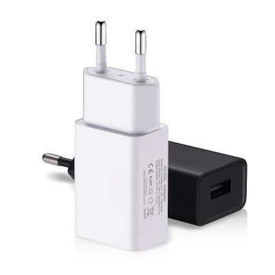 China With Lamp European Standard CE Certified Mobile Phone Charger USB Power Adapter 5V1A Travel Dual Head Universal Charger for sale