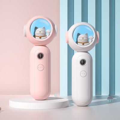 China Morden Amazon Selling Lucky Cat Shaped Mini USB Handheld Personal Portable Ultrasonic Facial Humidifier for sale