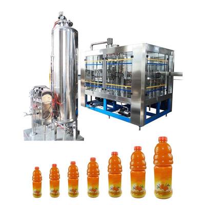 China 2000BPH Automatic Beverage Fresh Fruit Juice Production Line Fruit Juice Bottle Filling Machine For Beverage Factory for sale