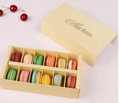 China Fashionable, elegant design and popular macaron box for sale