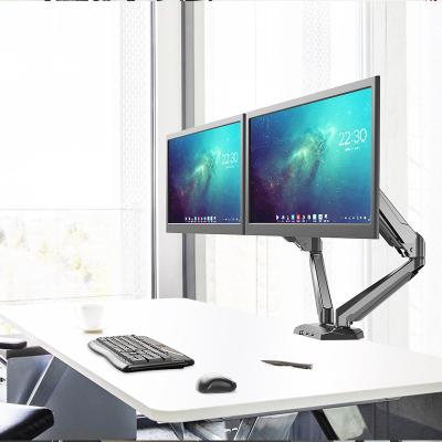 China Double Prime Price Aluminum Monitor Stand Fender Display Desk Arm for sale