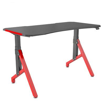 China (Height) Height-adjustable Ergonomic Adjustable Z-strap RGB LED Light Gaming Computer Table for sale