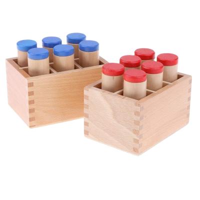 China Montessori Teaching Aids Toy Wooden Sound Box For Sensory Educational Preschool Child Eco-friendly Material for sale