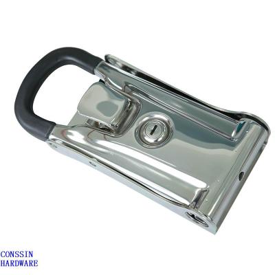 China A range of heavy duty trucks stainless steel container van truck rear door lock 22 mm for sale