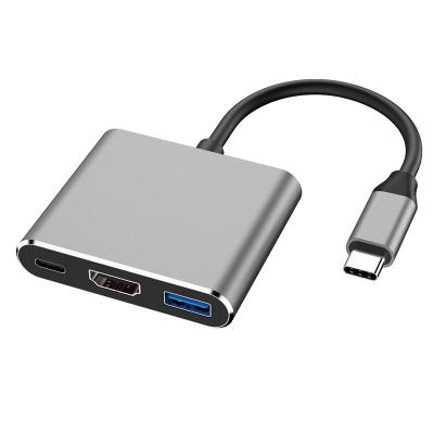 China COMPUTER Drop Ship Type-C to HDTV 3 in 1 USB-C Adapter 3.1 to 4K HDTV USB 3.0 PD HUB for MacBook Laptops for sale