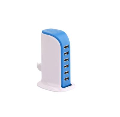 China UK Multifunctional MP3/MP4 Player 2.0 DP 6 Port USB Charger Mobile Tablet Fast Charging Chariing for sale