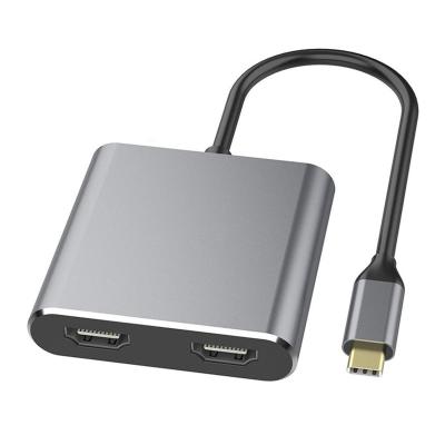 China COMPUTER Type C to Dual HDTV 2 in 1 USB-C 3.1 to 4K HDTV Adapter for Laptop for sale