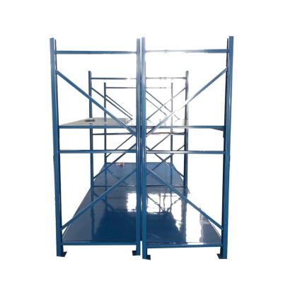 China Corrosion Protection 2 Layers Medium Duty Warehouse Shelving Steel Rack Metal Rack Storage Stacking Shelf for sale