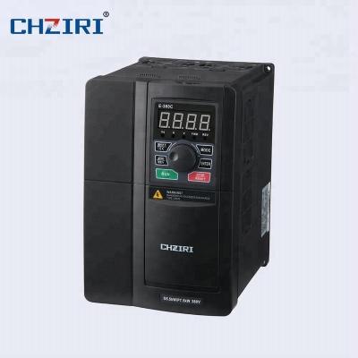 China 3 Phase AC Asynchronous Motor Yueqing CHZIRI 3 Phase 220V 5.5kw Vector Control Frequency Inverter AC Controller Motor Speed ​​Frequency Converter for sale