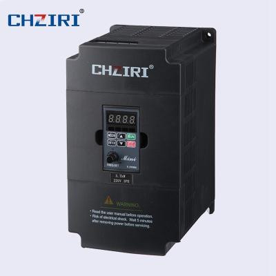 China Mini 3.7kw three phase variable frequency drive AC asynchronous motor vfd 380V ChZIRI inverter ac motor control drive AC frequency converter for sale