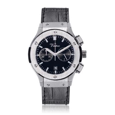 China Luxury Unisex Chronograph Business Chronograph Quartz Watch Stainless Steel Watch With Private Label Wristwatch for sale