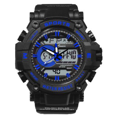 China 2021 Alarm Boys Watch Digital Wristwatch Dual Time Alarm Boys Watches Multifunctional Sport LED Light Relojes Student for sale