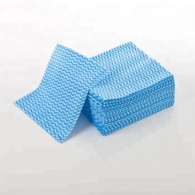 China Anti-bacteria Corrugated Profile Mesh Spunlace Fabric Non-woven Cleaning Cloth Absorbent Cloth Dry Run for sale